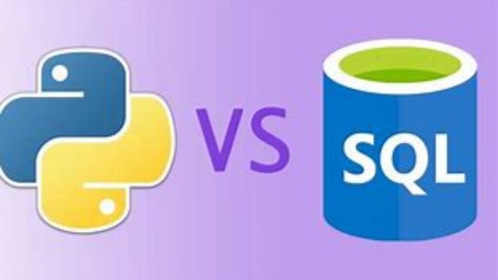 Complete python vs sql comparison table